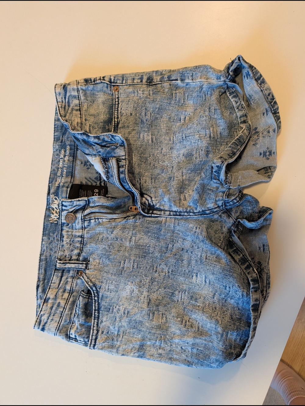 High Rise Denim Shorts Size 8 Size 29